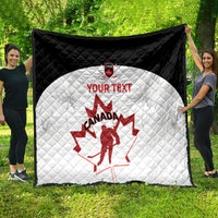 Custom Canada Hockey Quilt 2024 Go Maple Leaf - Wonder Print Shop