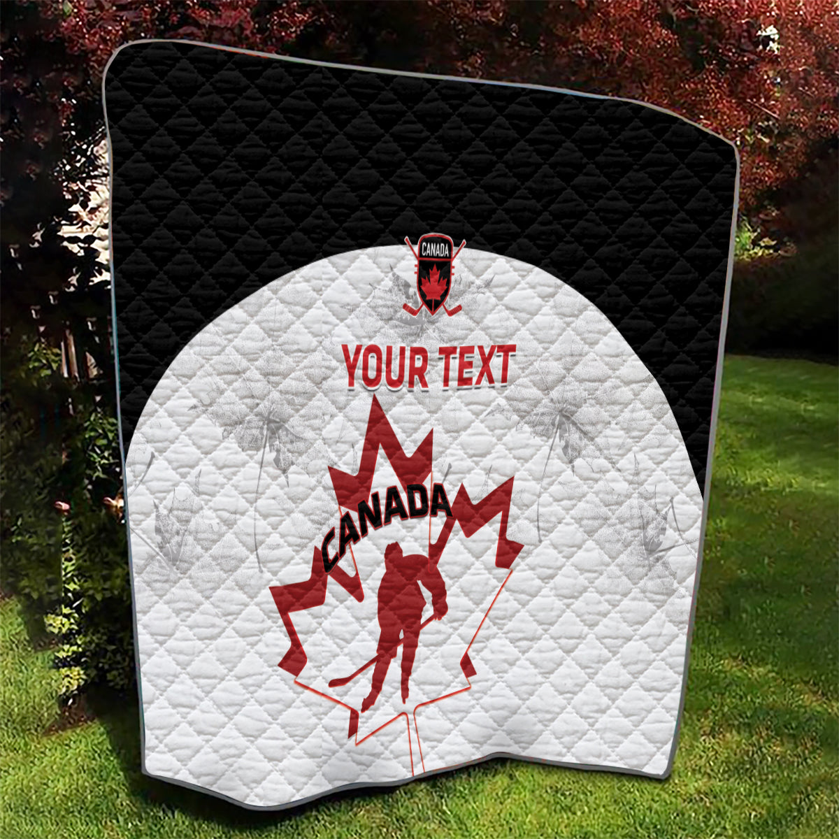Custom Canada Hockey Quilt 2024 Go Maple Leaf - Wonder Print Shop