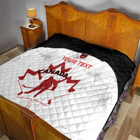 Custom Canada Hockey Quilt 2024 Go Maple Leaf - Wonder Print Shop