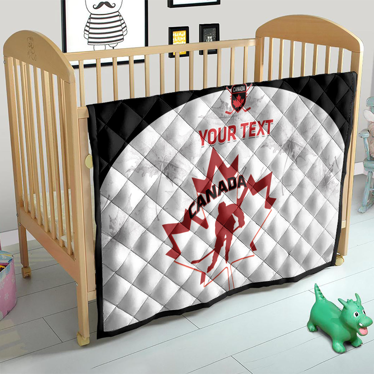 Custom Canada Hockey Quilt 2024 Go Maple Leaf - Wonder Print Shop