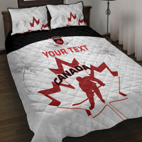Custom Canada Hockey Quilt Bed Set 2024 Go Maple Leaf - Wonder Print Shop