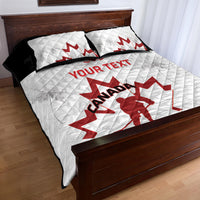 Custom Canada Hockey Quilt Bed Set 2024 Go Maple Leaf - Wonder Print Shop