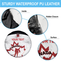 Custom Canada Hockey Spare Tire Cover 2024 Go Maple Leaf - Wonder Print Shop