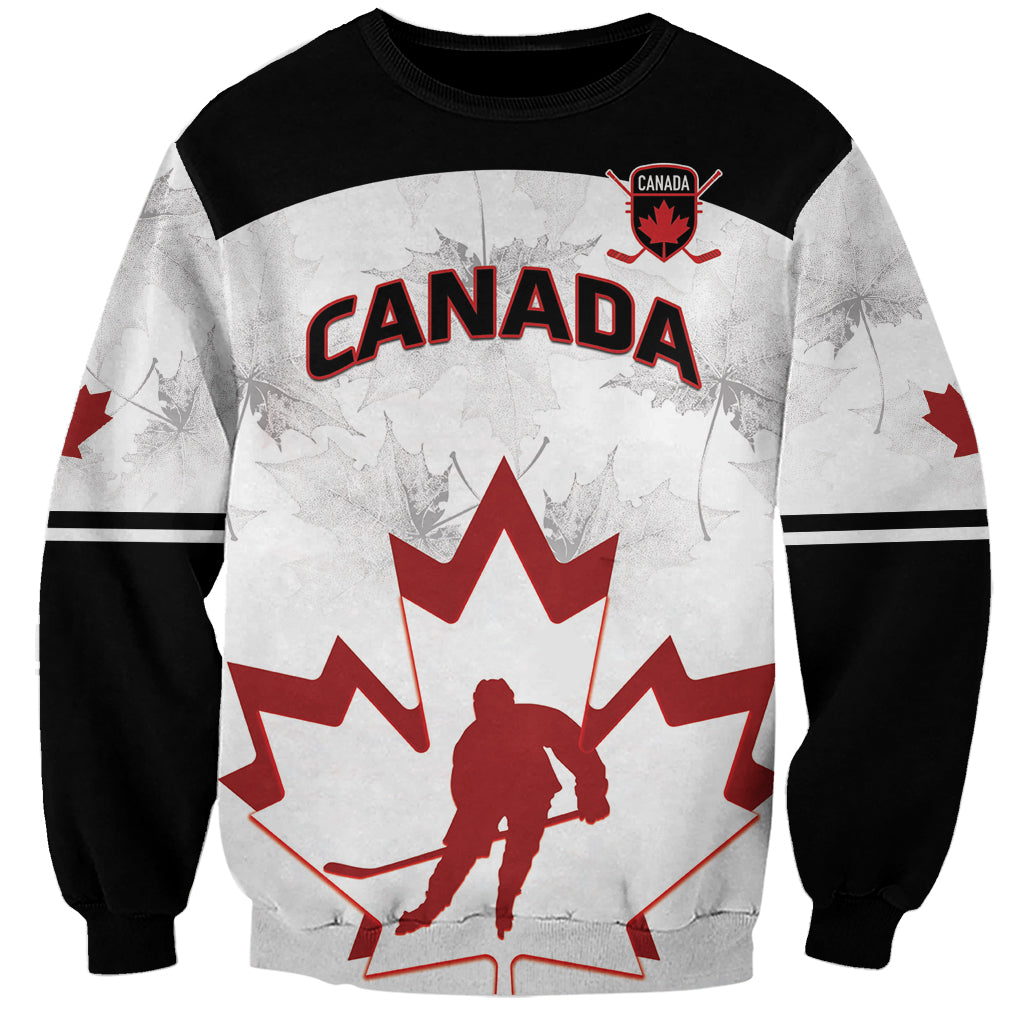 Custom Canada Hockey Sweatshirt 2024 Go Maple Leaf - Wonder Print Shop