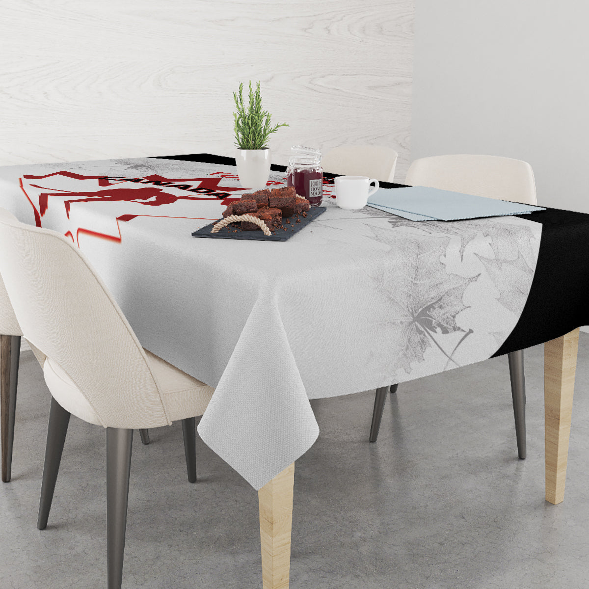 Custom Canada Hockey Tablecloth 2024 Go Maple Leaf - Wonder Print Shop