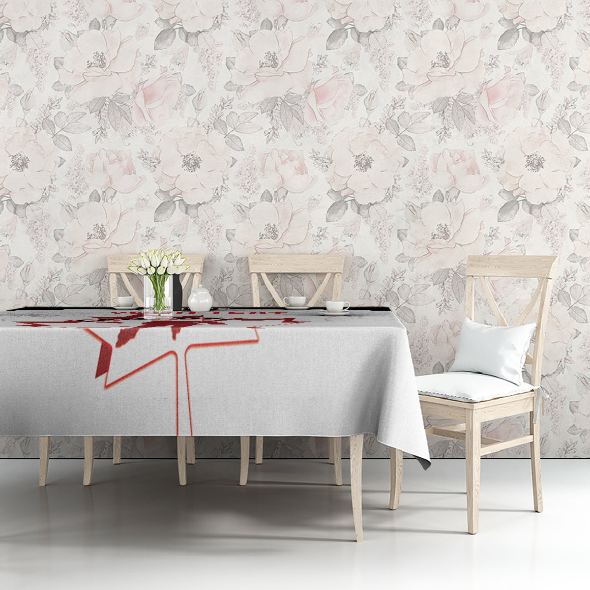 Custom Canada Hockey Tablecloth 2024 Go Maple Leaf - Wonder Print Shop