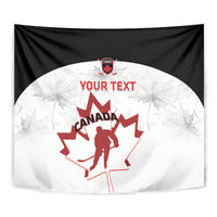 Custom Canada Hockey Tapestry 2024 Go Maple Leaf - Wonder Print Shop
