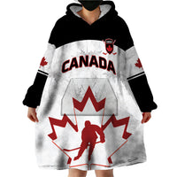 Custom Canada Hockey Wearable Blanket Hoodie 2024 Go Maple Leaf - Wonder Print Shop
