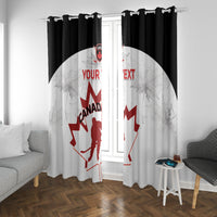 Custom Canada Hockey Window Curtain 2024 Go Maple Leaf - Wonder Print Shop