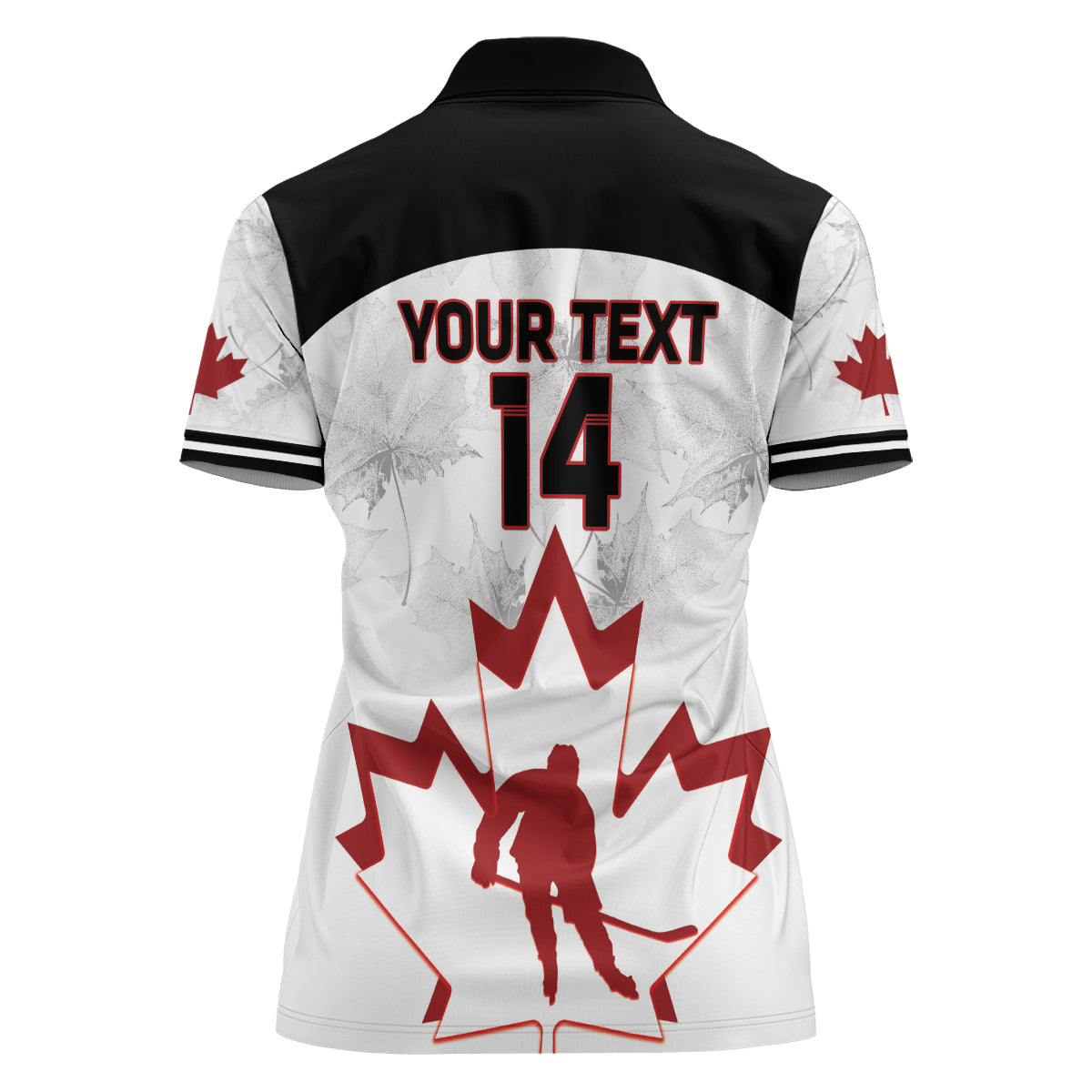 Custom Canada Hockey Women Polo Shirt 2024 Go Maple Leaf - Wonder Print Shop