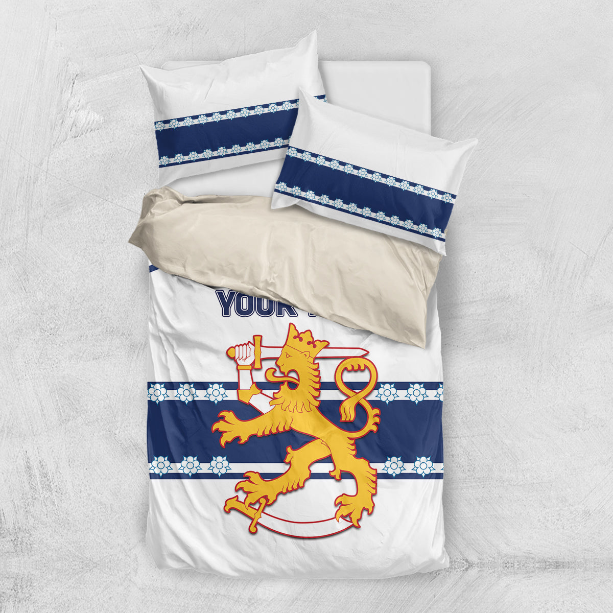 Custom Finland Hockey Bedding Set 2024 Go Suomi - Wonder Print Shop