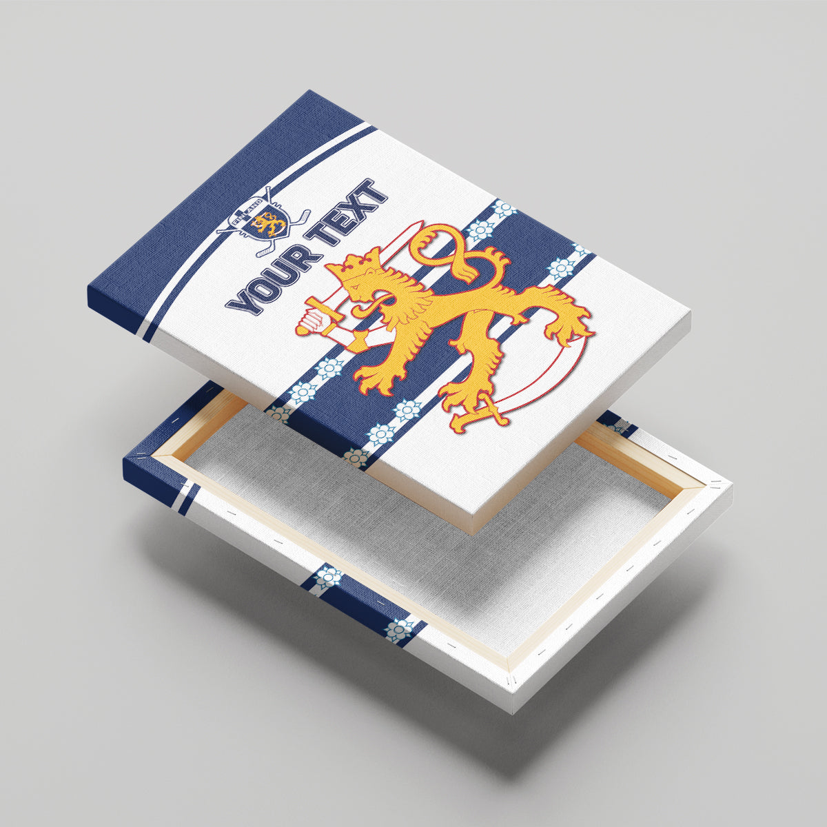 Custom Finland Hockey Canvas Wall Art 2024 Go Suomi - Wonder Print Shop