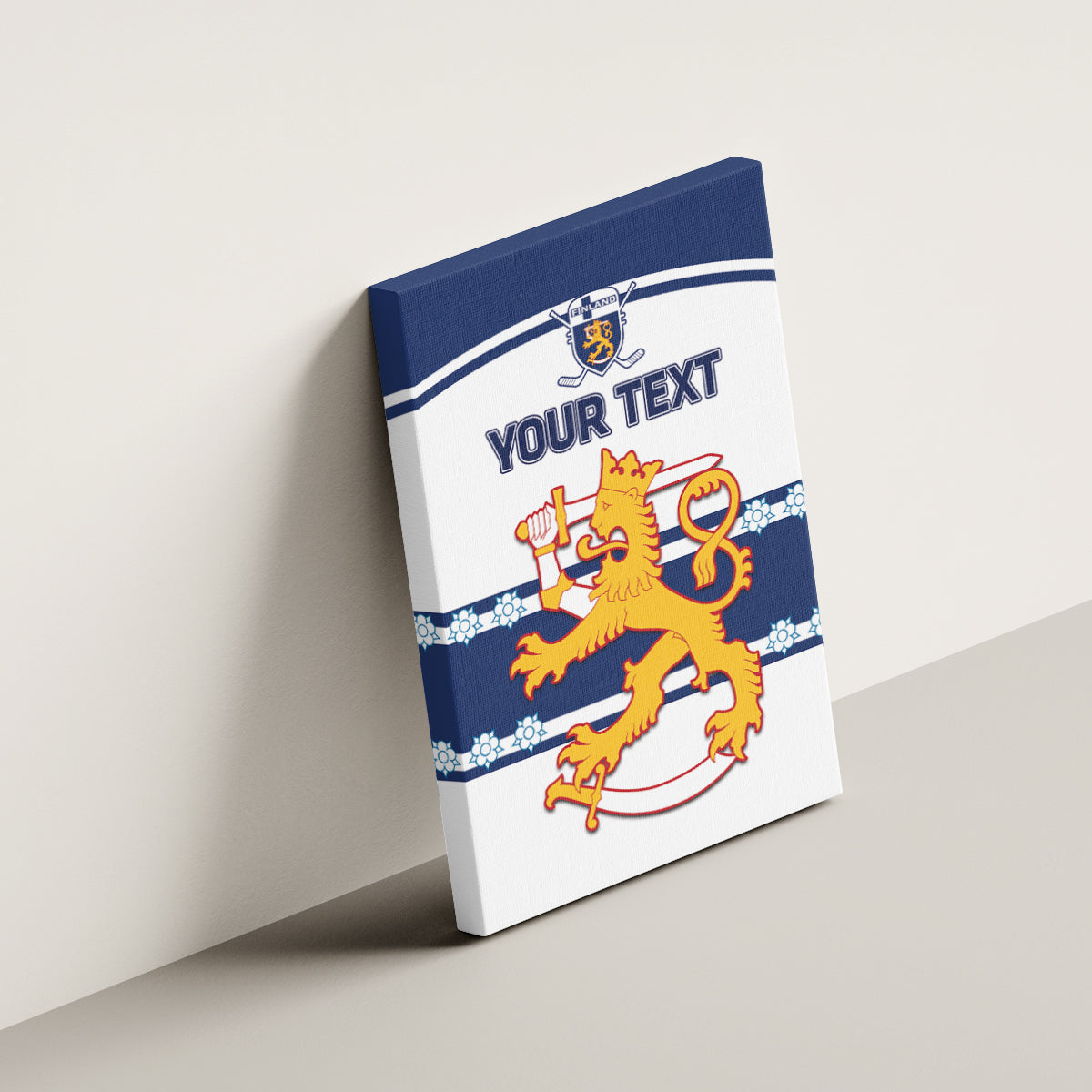 Custom Finland Hockey Canvas Wall Art 2024 Go Suomi - Wonder Print Shop