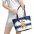 Custom Finland Hockey Leather Tote Bag 2024 Go Suomi - Wonder Print Shop
