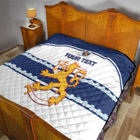 Custom Finland Hockey Quilt 2024 Go Suomi - Wonder Print Shop