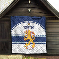 Custom Finland Hockey Quilt 2024 Go Suomi - Wonder Print Shop