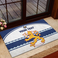 Custom Finland Hockey Rubber Doormat 2024 Go Suomi - Wonder Print Shop