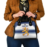 Custom Finland Hockey Shoulder Handbag 2024 Go Suomi
