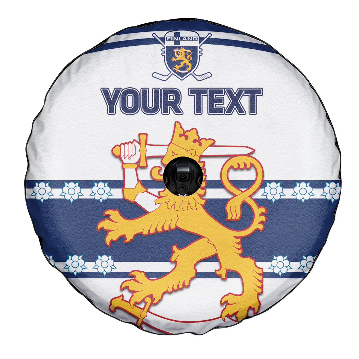 Custom Finland Hockey Spare Tire Cover 2024 Go Suomi - Wonder Print Shop