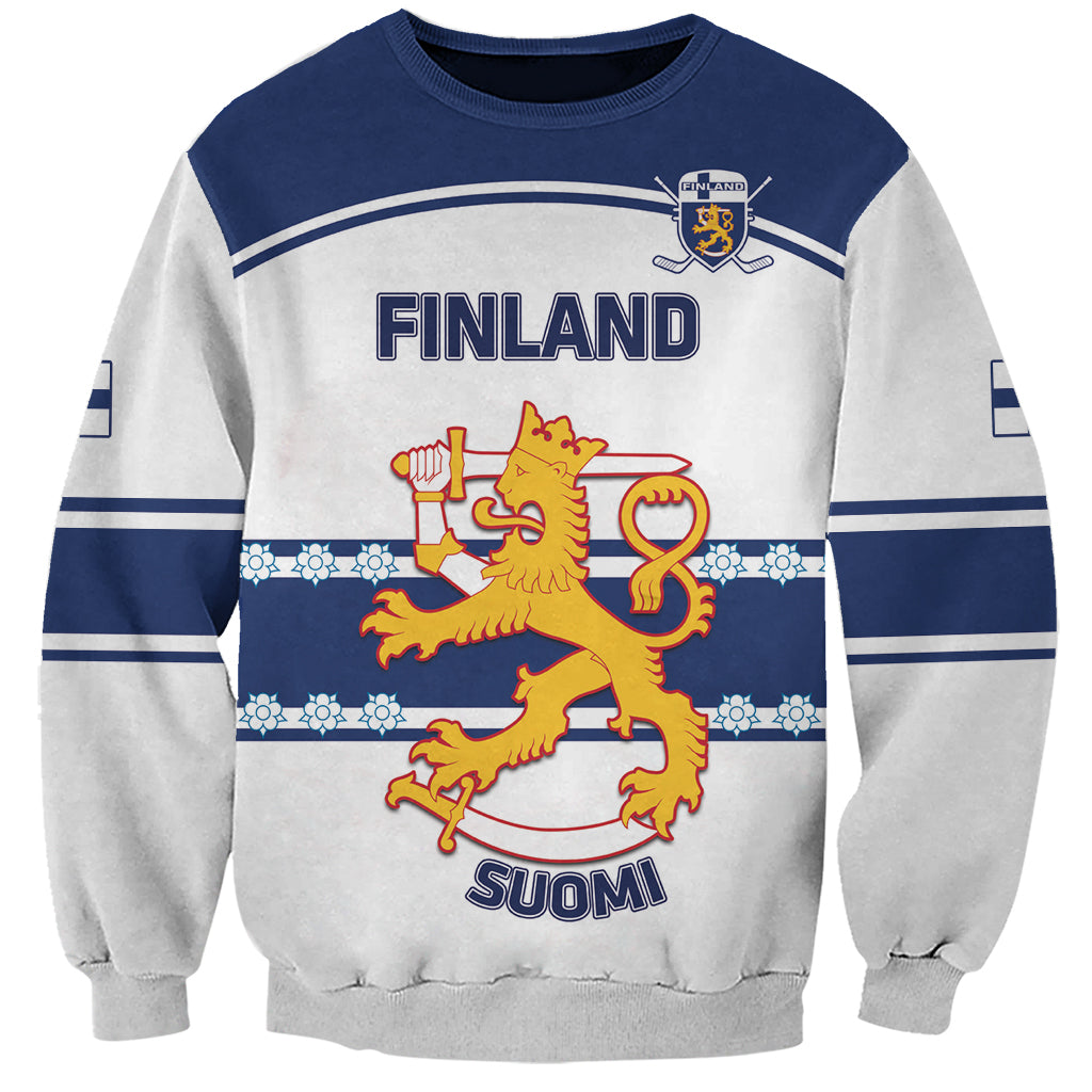 Custom Finland Hockey Sweatshirt 2024 Go Suomi - Wonder Print Shop