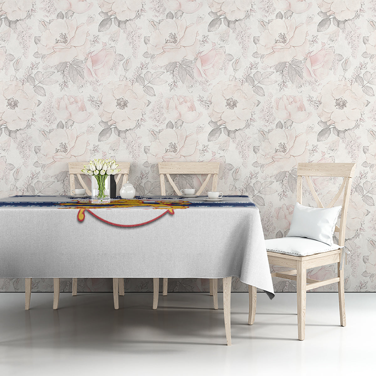 Custom Finland Hockey Tablecloth 2024 Go Suomi - Wonder Print Shop