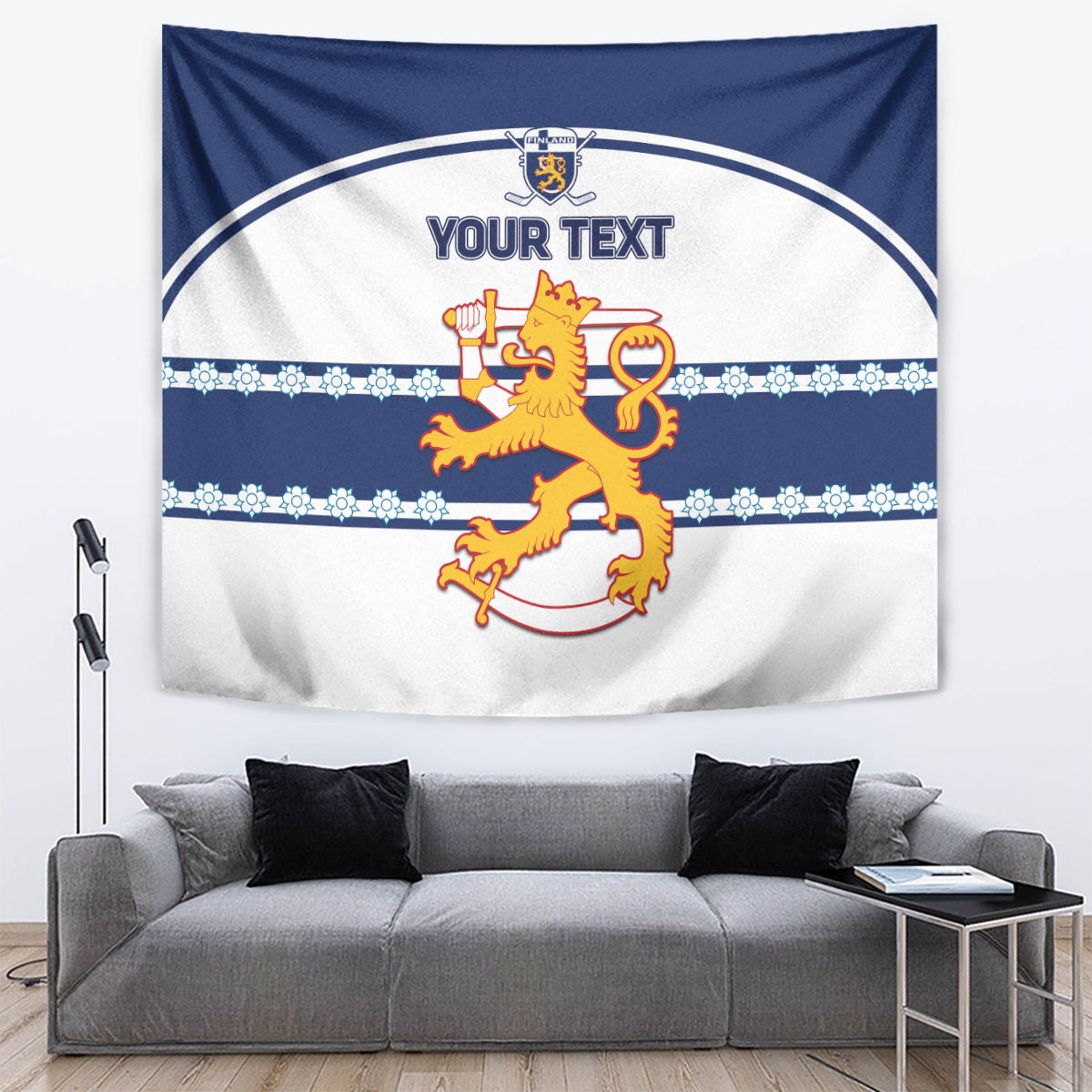 Custom Finland Hockey Tapestry 2024 Go Suomi - Wonder Print Shop