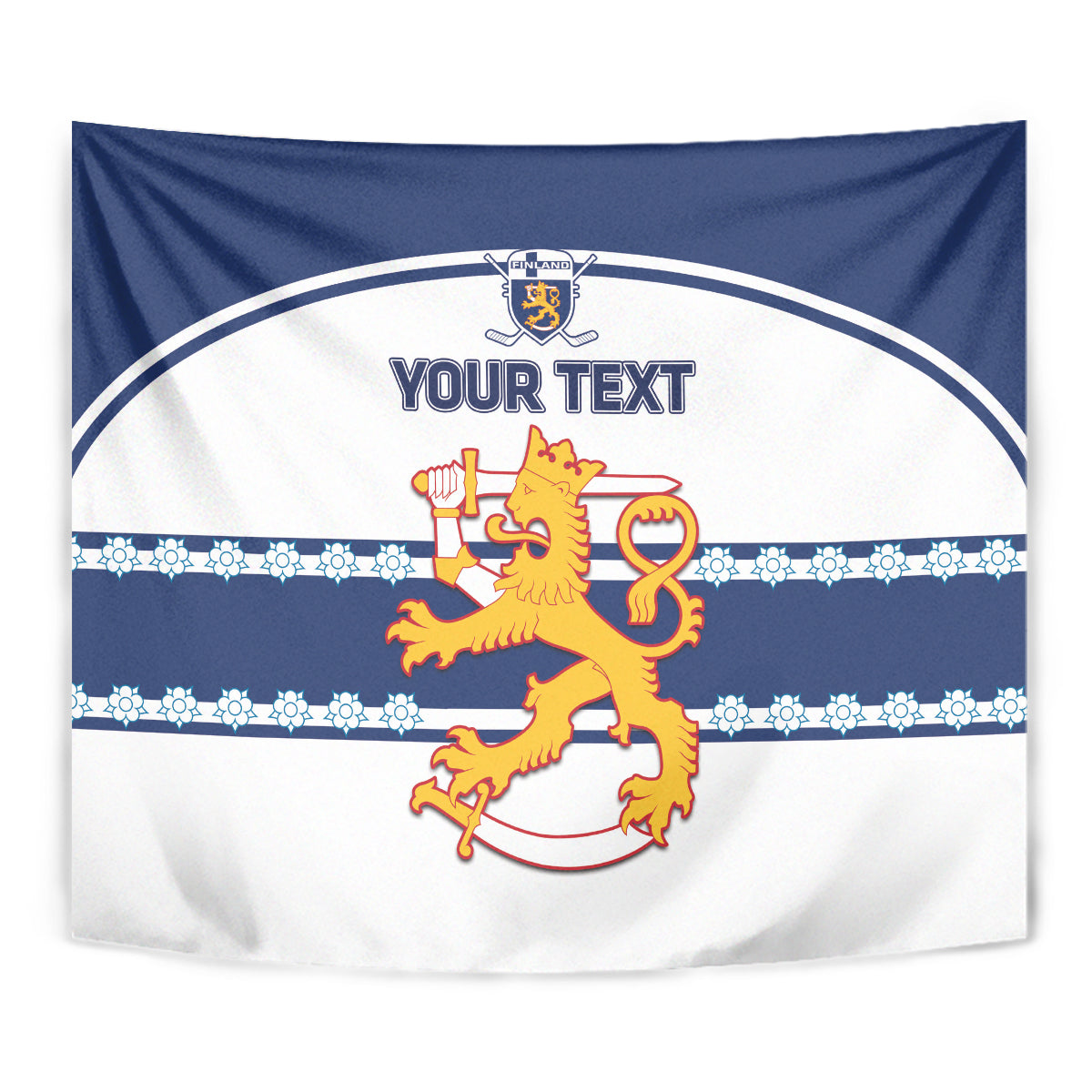 Custom Finland Hockey Tapestry 2024 Go Suomi - Wonder Print Shop