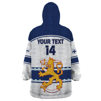 Custom Finland Hockey Wearable Blanket Hoodie 2024 Go Suomi - Wonder Print Shop