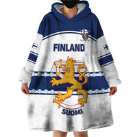 Custom Finland Hockey Wearable Blanket Hoodie 2024 Go Suomi - Wonder Print Shop