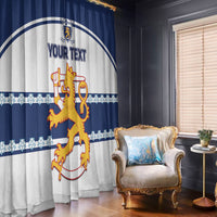 Custom Finland Hockey Window Curtain 2024 Go Suomi - Wonder Print Shop