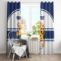 Custom Finland Hockey Window Curtain 2024 Go Suomi - Wonder Print Shop