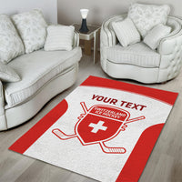 Custom Switzerland Hockey Area Rug 2024 Go La Nati - Wonder Print Shop
