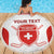 Custom Switzerland Hockey Beach Blanket 2024 Go La Nati - Wonder Print Shop