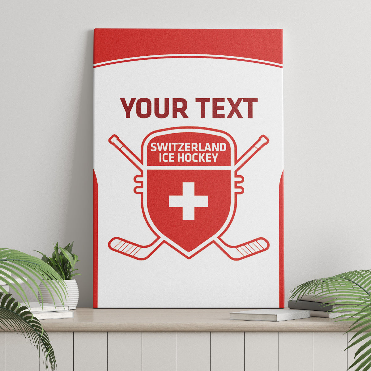 Custom Switzerland Hockey Canvas Wall Art 2024 Go La Nati - Wonder Print Shop