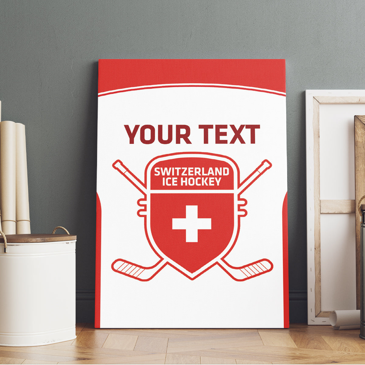 Custom Switzerland Hockey Canvas Wall Art 2024 Go La Nati - Wonder Print Shop