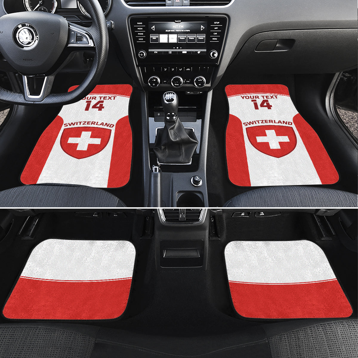 Custom Switzerland Hockey Car Mats 2024 Go La Nati