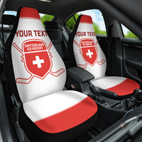 Custom Switzerland Hockey Car Seat Cover 2024 Go La Nati - Wonder Print Shop