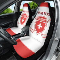 Custom Switzerland Hockey Car Seat Cover 2024 Go La Nati - Wonder Print Shop