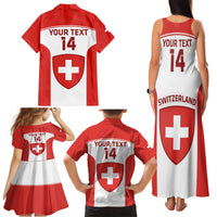 Custom Switzerland Hockey Family Matching Tank Maxi Dress and Hawaiian Shirt 2024 Go La Nati - Wonder Print Shop