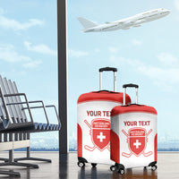 Custom Switzerland Hockey Luggage Cover 2024 Go La Nati - Wonder Print Shop