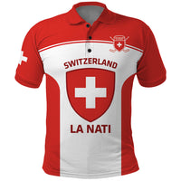 Custom Switzerland Hockey Polo Shirt 2024 Go La Nati - Wonder Print Shop