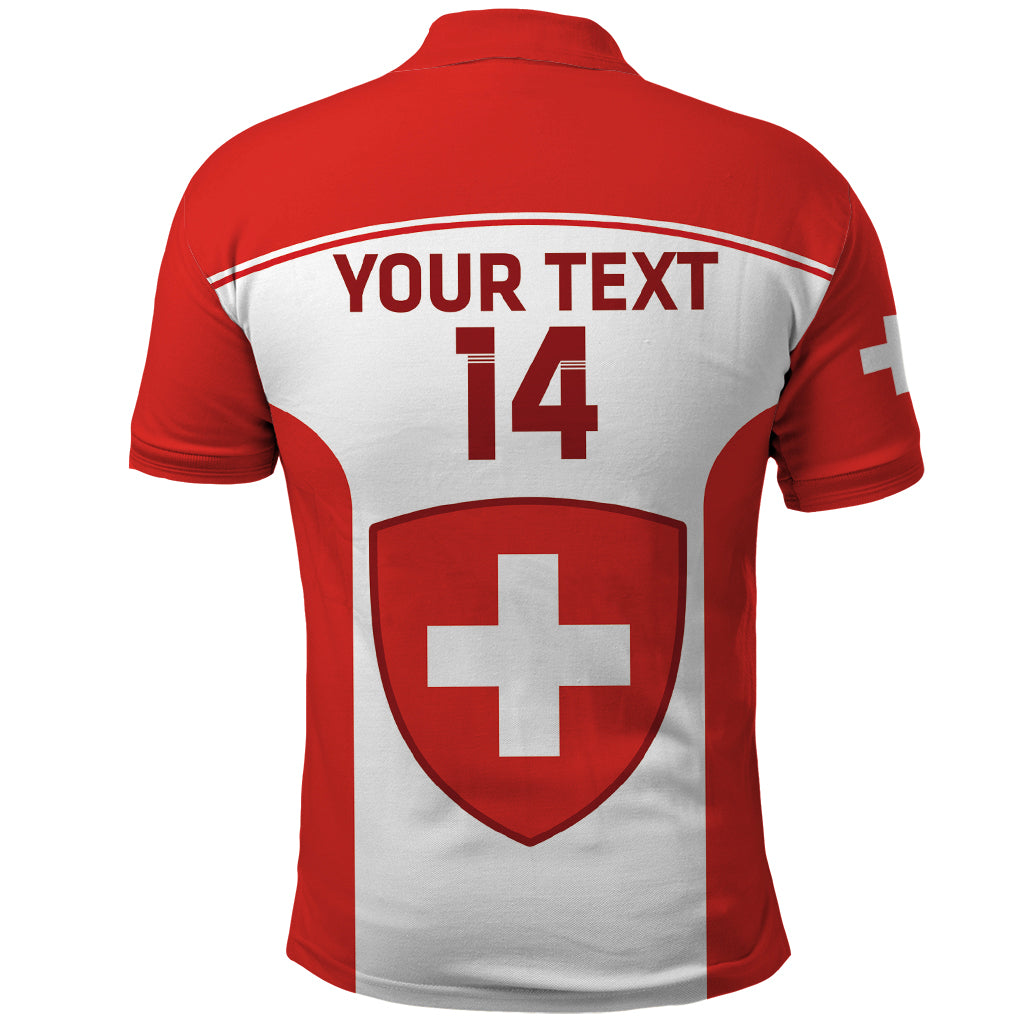 Custom Switzerland Hockey Polo Shirt 2024 Go La Nati - Wonder Print Shop