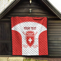 Custom Switzerland Hockey Quilt 2024 Go La Nati - Wonder Print Shop