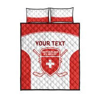 Custom Switzerland Hockey Quilt Bed Set 2024 Go La Nati - Wonder Print Shop