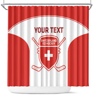 Custom Switzerland Hockey Shower Curtain 2024 Go La Nati