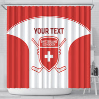 Custom Switzerland Hockey Shower Curtain 2024 Go La Nati