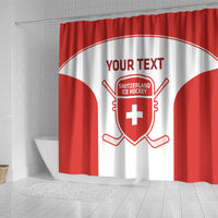 Custom Switzerland Hockey Shower Curtain 2024 Go La Nati