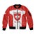 Custom Switzerland Hockey Sleeve Zip Bomber Jacket 2024 Go La Nati - Wonder Print Shop