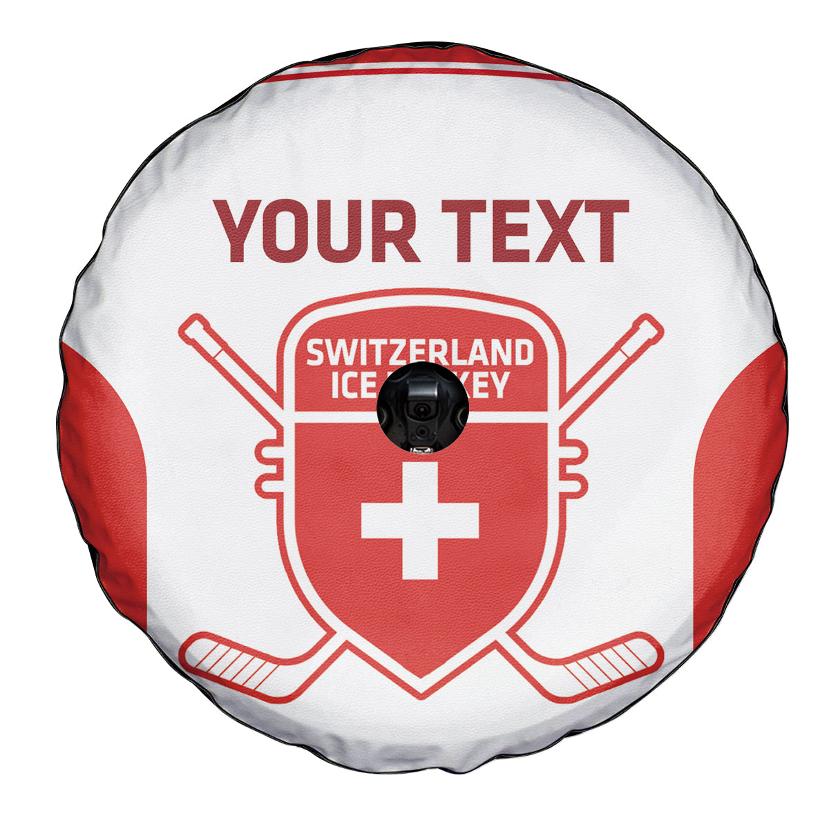 Custom Switzerland Hockey Spare Tire Cover 2024 Go La Nati - Wonder Print Shop