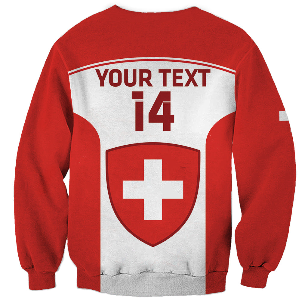 Custom Switzerland Hockey Sweatshirt 2024 Go La Nati - Wonder Print Shop